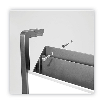 Quartet Hanging File Pocket with Dry Erase Board, 3 Sections, Letter Size, 15" x 4", x 20", Black (QRTOFD)