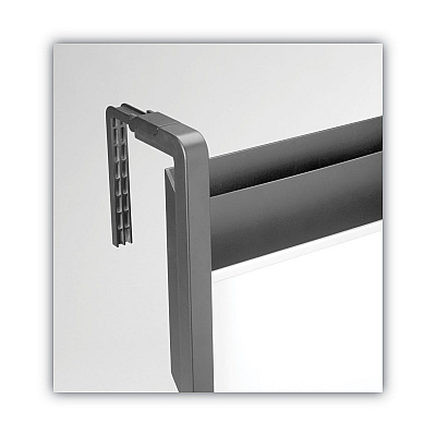 Quartet Hanging File Pocket with Dry Erase Board, 3 Sections, Letter Size, 15" x 4", x 20", Black (QRTOFD)