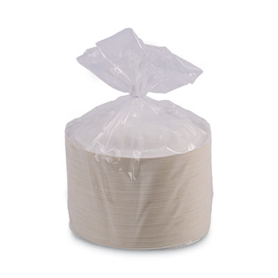 Boardwalk Bagasse Dinnerware, Plate, 6" dia, White, 1,000/Carton (BWKPLATEWF6)