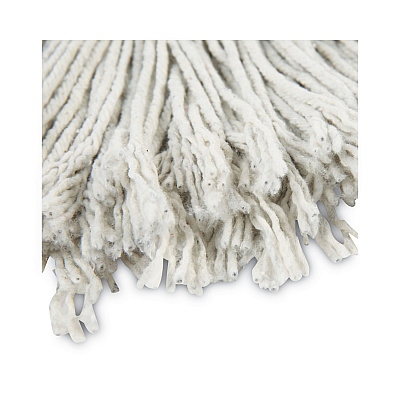 Boardwalk Cut-End Wet Mop Head, Cotton, No. 24, White 12/Carton (BWK2024CCT)