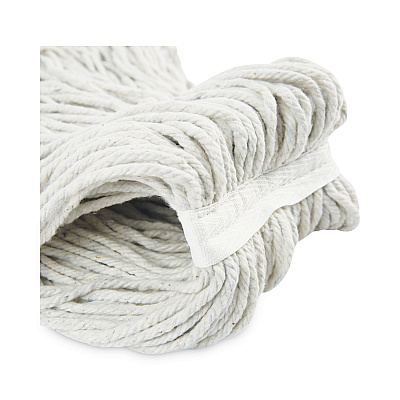 Boardwalk Cut-End Wet Mop Head, Cotton, No. 24, White 12/Carton (BWK2024CCT)
