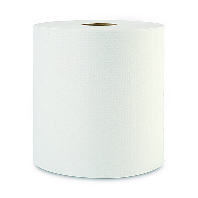 Boardwalk Hardwound Paper Towels, 1-Ply, 8" x 800 ft, White, 6 Rolls/Carton (BWK6254B)