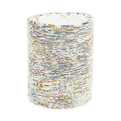 Boardwalk Deerfield Printed Paper Plates, 6" dia, Coated/Soak Proof, White/Yellow/Green/Purple, 250/Pack, 4 Packs/Carton (BWKDEER6PLT)