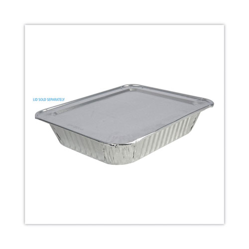 Boardwalk Aluminum Steam Table Pans, Half-Size Deep128 oz., 2.56" Deep, 10.38 x 12.75, 100/Carton (STEAMHFDP)