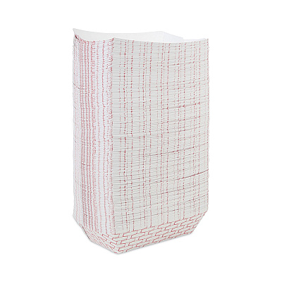 Boardwalk Paper Food Baskets, 5 lb Capacity, Red/White, 500/Carton (BWK30LAG500)