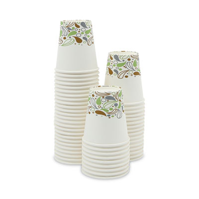Boardwalk Deerfield Printed Paper Hot Cups, 10 oz, 50 Cups/Sleeve, 20 Sleeves/Carton (BWKDEER10HCUP)