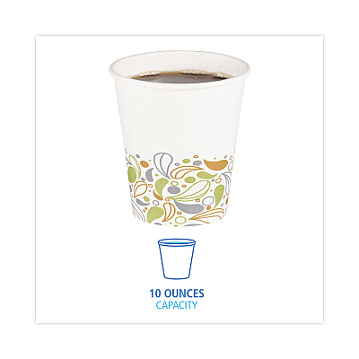 Boardwalk Deerfield Printed Paper Hot Cups, 10 oz, 50 Cups/Sleeve, 20 Sleeves/Carton (BWKDEER10HCUP)