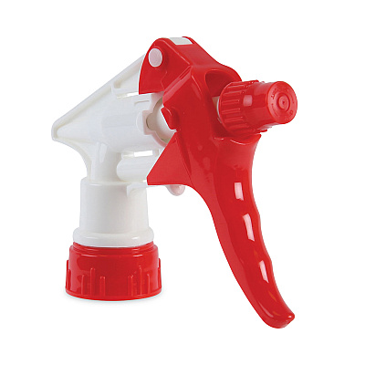 Boardwalk Trigger Sprayer 250, 9.25" Tube Fits 32 oz Bottles, Red/White, 24/Carton (BWK09229)