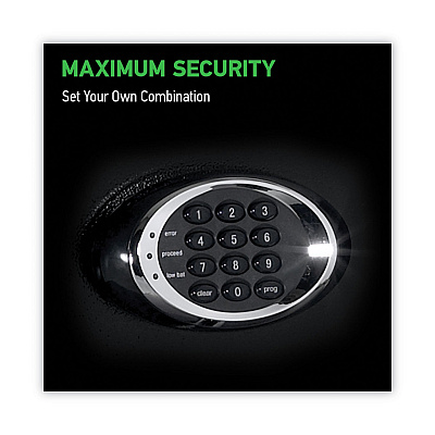 Sentry Safe EF4738E Safe, 4.71 cu ft, 21.7w x 19d x 37.7h, Black