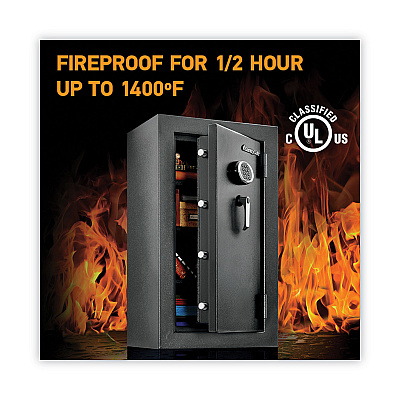 Sentry Safe EF4738E Safe, 4.71 cu ft, 21.7w x 19d x 37.7h, Black