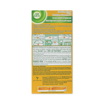 Air Wick Stick Ups Air Freshener, 2.1 Oz, Sparkling Citrus, 12/carton (RAC85826CT)