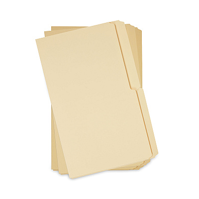 Universal Top Tab File Folders, 1/2-Cut Tabs: Assorted, Legal Size, 0.75" Expansion, Manila, 100/Box (UNV15112)