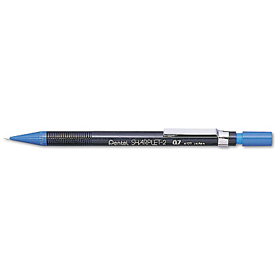 Pentel Sharplet-2 Mechanical Pencil, 0.7 mm, HB (#2), Black Lead, Dark Blue Barrel (PENA127C)