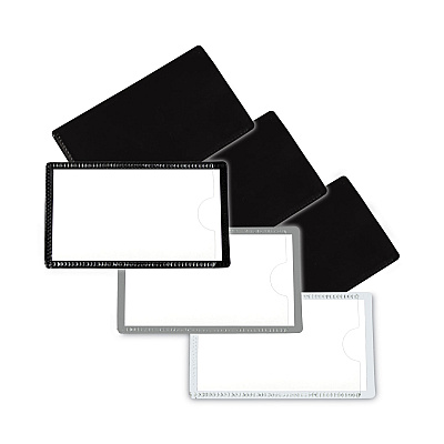 C-Line Slap-Stick Magnetic Label Holders, Side Load, 4.25 x 2.5, Gray, 10/Pack (CLI87701)