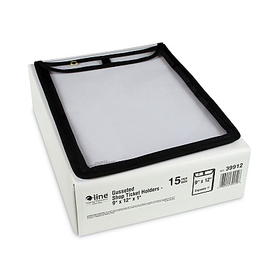 C-Line High Capacity, Shop Ticket Holders, Stitched, 150 Sheets, 9 x 12 x 1, 15/Box (CLI39912)