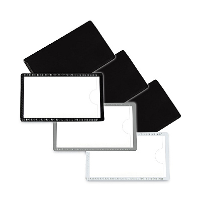 C-Line Slap-Stick Magnetic Label Holders, Side Load, 4.25 x 2.5, Black, 10/Pack (CLI87700)