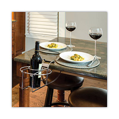 C-Line Wine By Your Side, Steel Frame/Red Wine Adapter/Ice Bucket, 161.06 cu in, Stainless Steel (CLI20014)