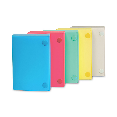 C-Line Index Card Case, Holds 100 3 x 5 Cards, 5.38 x 1.25 x 3.5, Polypropylene, Assorted Colors (CLI58335)