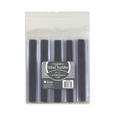 C-Line Clear Magnetic Label Holders, Side Load, 6 x 1, 10/Pack (CLI87810)
