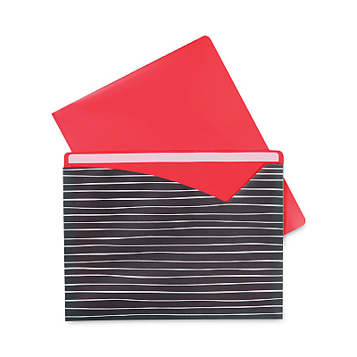 C-Line Write-On Fashion Poly File Jackets, Straight Tab, Letter Size, Assorted Colors, 6/Pack (CLI63540)
