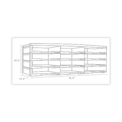 Storex Literature Organizer, 12 Compartments, 10.63 x 13.3 x 31.4, Black (STX61602U01C)