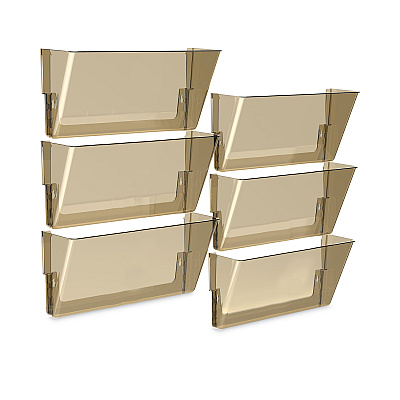 Storex Wall File, Legal Size, 16" x 4" x 7", Smoke (STX70208U06C)