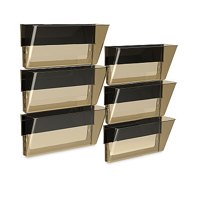 Storex Unbreakable Magnetic Wall File, Legal/Letter Size, 16" x 4" x 7", Smoke (STX70326U06C)