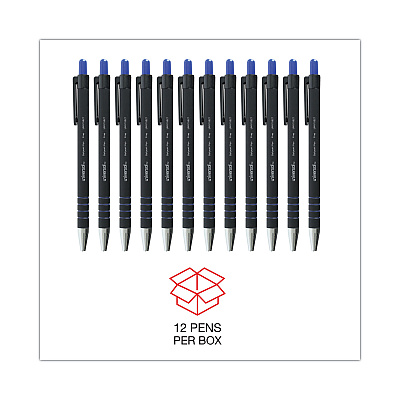 Universal Ballpoint Pen, Retractable, Fine 0.7 mm, Blue Ink, Blue Barrel, Dozen (UNV15521)