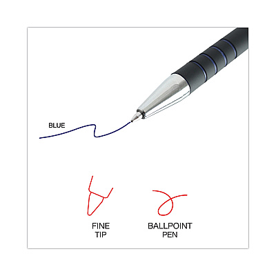 Universal Ballpoint Pen, Retractable, Fine 0.7 mm, Blue Ink, Blue Barrel, Dozen (UNV15521)