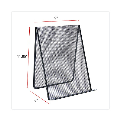 Universal Metal Mesh Document Holder Free Standing, 35 Sheet Capacity, Metal, Black (UNV20027)