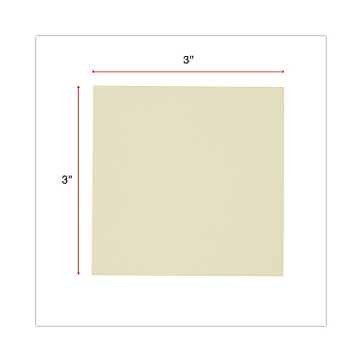 Universal Recycled Self-Stick Note Pads, 3" x 3", Yellow, 100 Sheets/Pad, 18 Pads/Pack (UNV28068)