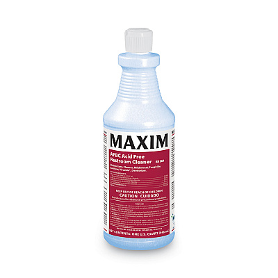 Maxim AFBC Acid-Free Restroom Cleaner, Safe-to-Ship, Fresh Scent, 32 oz Bottle, 6/Carton (MLB03600086)