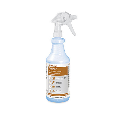 Maxim Banner Bio-Enzymatic Cleaner, Safe-to-Ship, Fresh Scent, 32 oz Bottle, 6/Carton (MLB07120086)