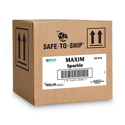 Maxim RTU Sparkle Glass Cleaner, Safe-to-Ship, 32 oz Bottle, 6/Carton (MLB05180086)