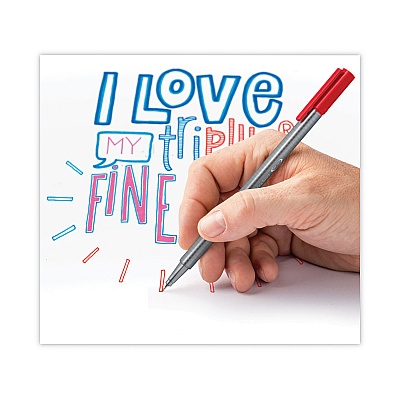 Staedtler Triplus Fineliner Porous Point Pen, Stick, Extra-Fine 0.3 mm, Assorted Ink and Barrel Colors, 20/Pack (STD334SB20A6)