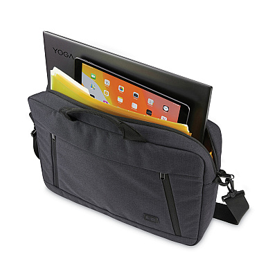 Case Logic Huxton 15.6" Laptop Attache, Fits Devices Up to 15.6", Polyester, 16.3 x 2.8 x 12.4, Black (CLG3204653)