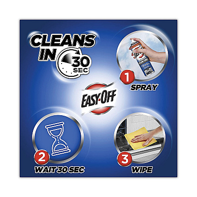 EASY-OFF Fume-Free Oven Cleaner, Lemon Scent 14.5 oz Aerosol Spray, 12/Carton (RAC87977CT)
