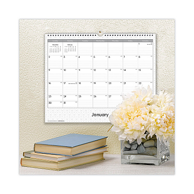 Blue Sky Enterprise Wall Calendar, Geometric Artwork, 15 x 12, White/Gray Sheets, 12-Month (Jan to Dec): 2026 (111292)