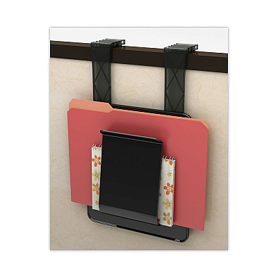 deflecto Stand Tall Wall File, Legal/Letter/Oversized Size, 9.25" x 10.63", Black (DEF65504H)