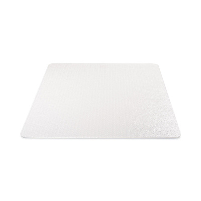 deflecto DuraMat Moderate Use Chair Mat, Low Pile Carpet, Flat, 45 x 53, Rectangle, Clear (DEFCM13242)