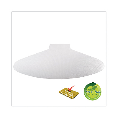 deflecto SuperMat Frequent Use Chair Mat, Medium Pile Carpet, 60 x 66, L-Shape, Clear (DEFCM14002K)