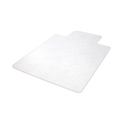 deflecto EconoMat All Day Use Chair Mat for Hard, Lip, 36 x 48, Low Pile, Smooth, Clear (DEFCM21112COM)