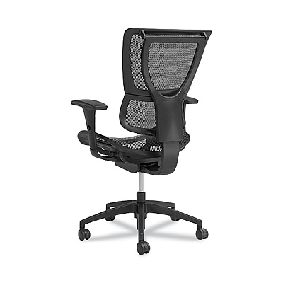 Union & Scale FlexFit 1500TM Mesh Task Chair, Suppports Up to 300 lbs,16.7" to 20.26" Seat Height, Black Seat, Black Back, Black Base (UOS28570CC)