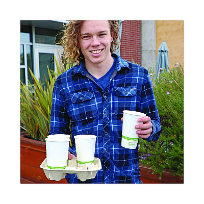 World Centric Paper Hot Cups, 16 oz, White, 1,000/Carton (WORCUPA16)