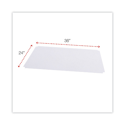 Alera Shelf Liners For Wire Shelving, Clear Plastic, 36w x 24d, 4/Pack (ALESW59SL3624)