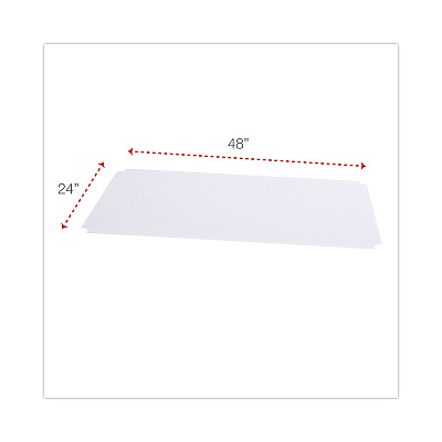 Alera Shelf Liners For Wire Shelving, Clear Plastic, 48w x 24d, 4/Pack (ALESW59SL4824)