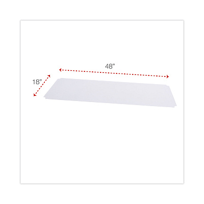 Alera Shelf Liners For Wire Shelving, Clear Plastic, 48w x 18d, 4/Pack (ALESW59SL4818)