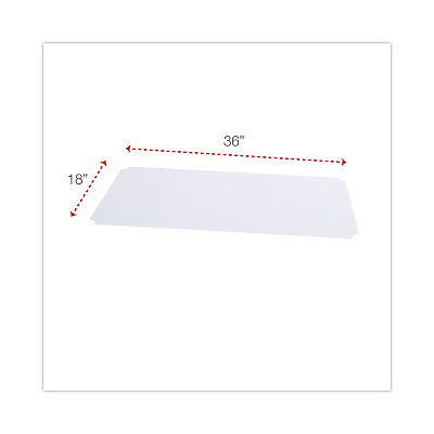 Alera Shelf Liners For Wire Shelving, Clear Plastic, 36w x 18d, 4/Pack (ALESW59SL3618)