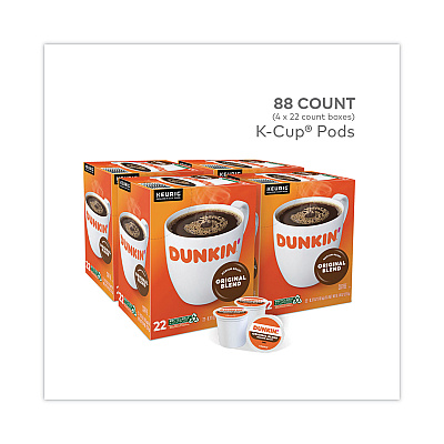 Dunkin Donuts K-Cup Pods, Original Blend, 88/Carton (GMT400845)