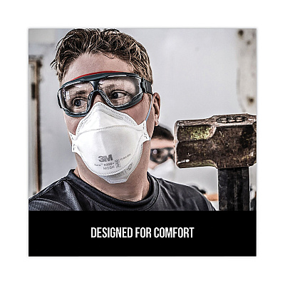 3M Aura Particulate Respirator 9205+, N95, One Size Fits All, 20/Pack (MMM9205PH20DC)